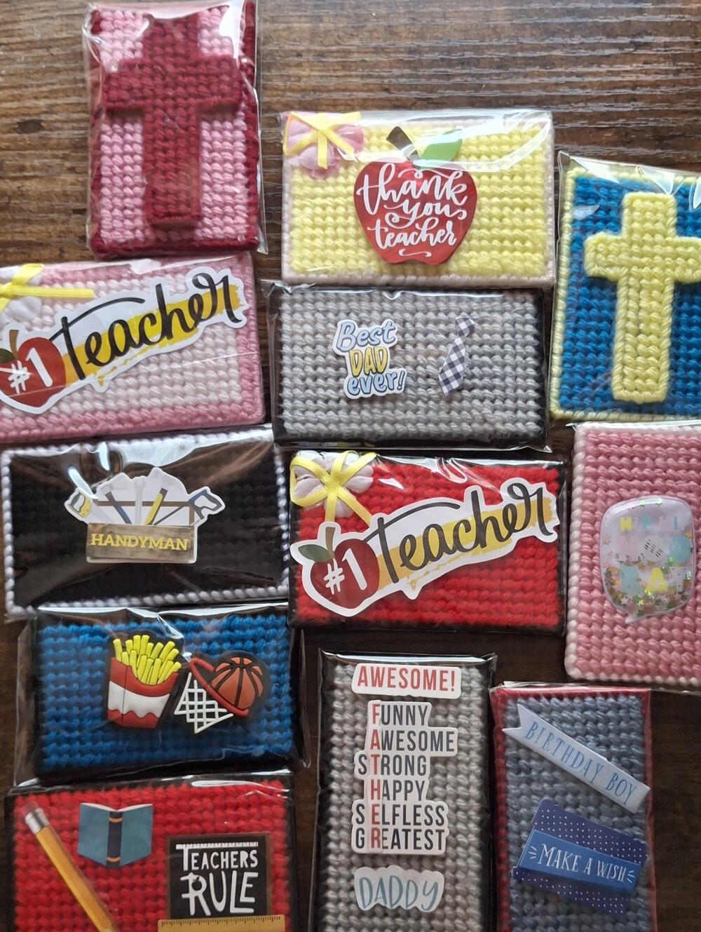 Handmade Crochet Novelty Gift Magnets - Multicolor